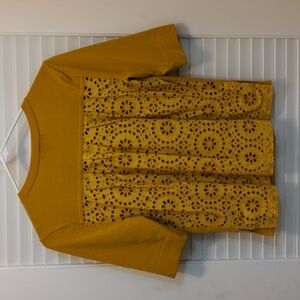 Super cute Ann Taylor lightweight knit sz S - the back is where it's at!